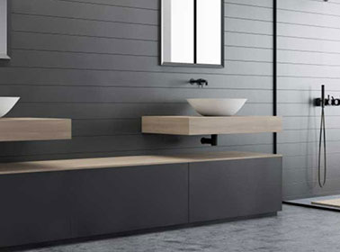 Würfel elegant bathroom vanity unit design – DreamNest Interiors Vijayawada